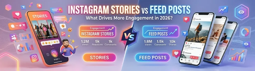 Instagram Stories vs Feed Posts engagement