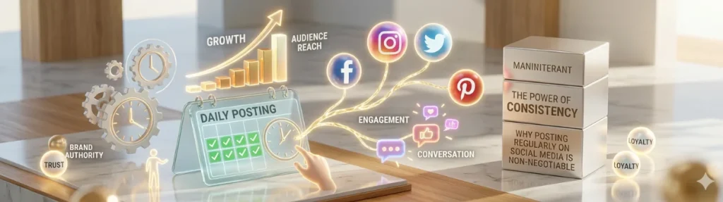 why posting consistently on social media matters